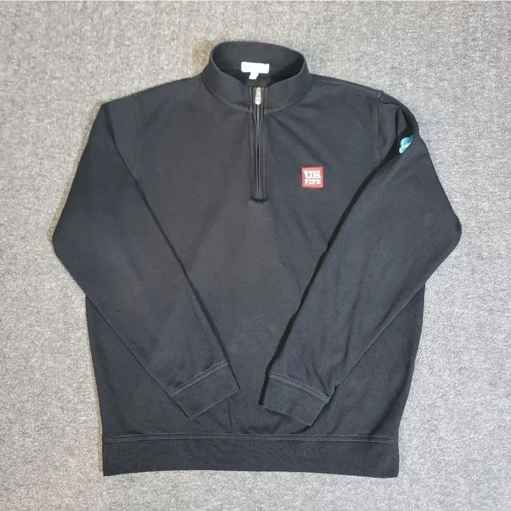 Peter Millar Men’s Large Quarter Zip Pullover U.S. Pipe Salesforce Golf Sweater